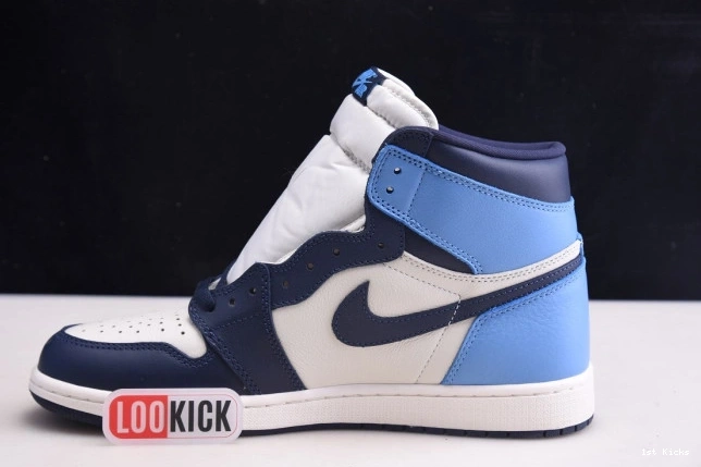 1st Kicks High OG Jordan 555088-140 Obsidian 1 Air Retro 0803